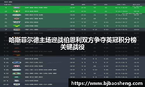 哈斯菲尔德主场迎战伯恩利双方争夺英冠积分榜关键战役